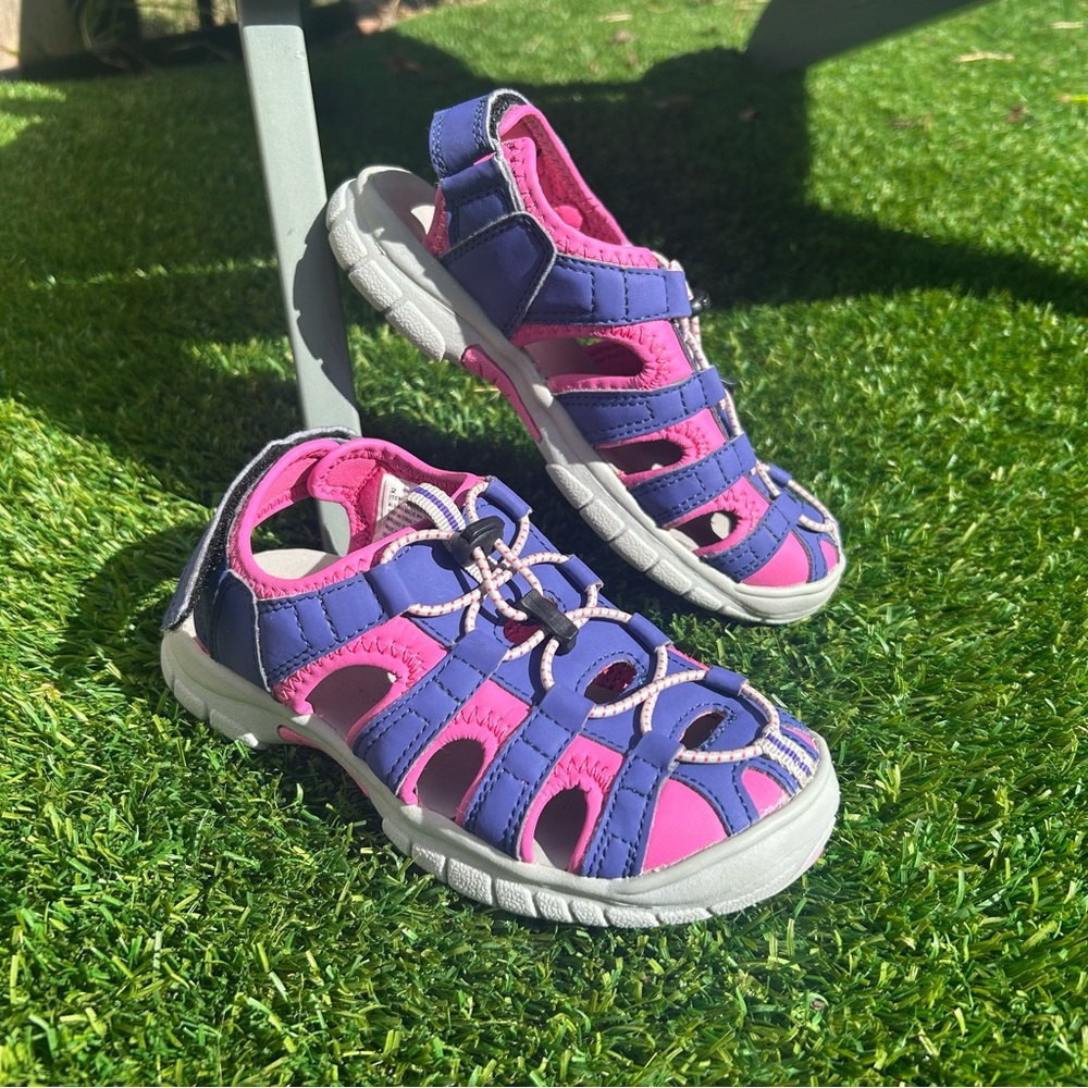 Khombu Kids Size 2 pink purple 962653 JULIE Hiking Sandal Children Shoes Outdoor